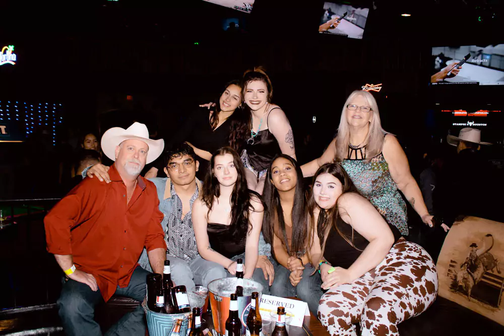 Bottle service table at Stampede Houston Sunday Mix