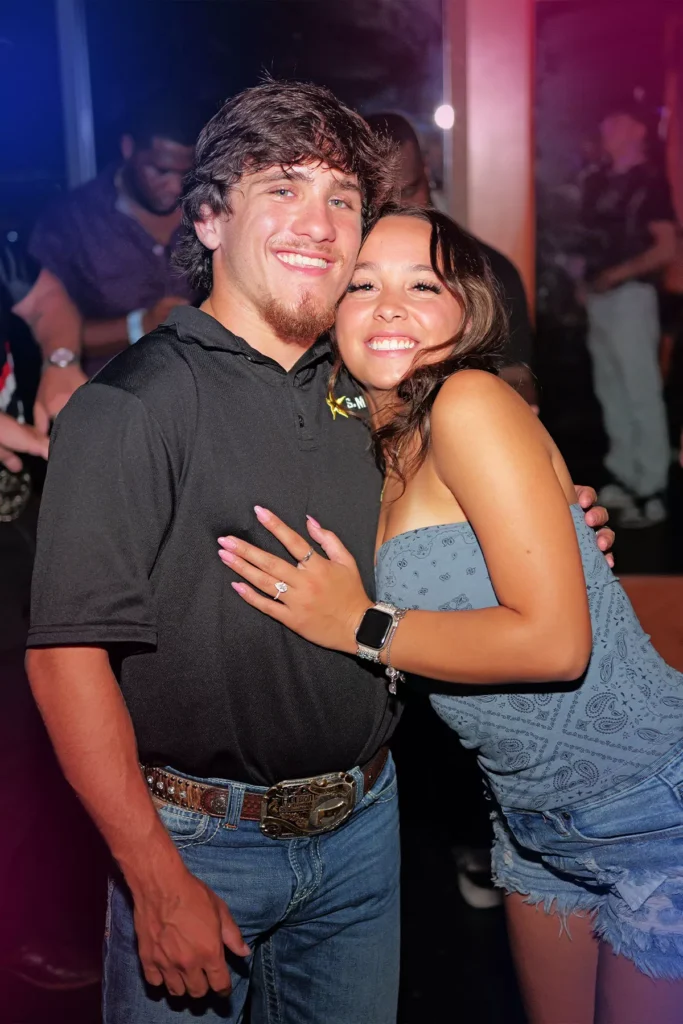 Couple enjoying a night out at VIBES, an 18+ nightclub in Houston with a high-energy nightlife atmosphere.